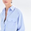 Camisa Wide Celeste