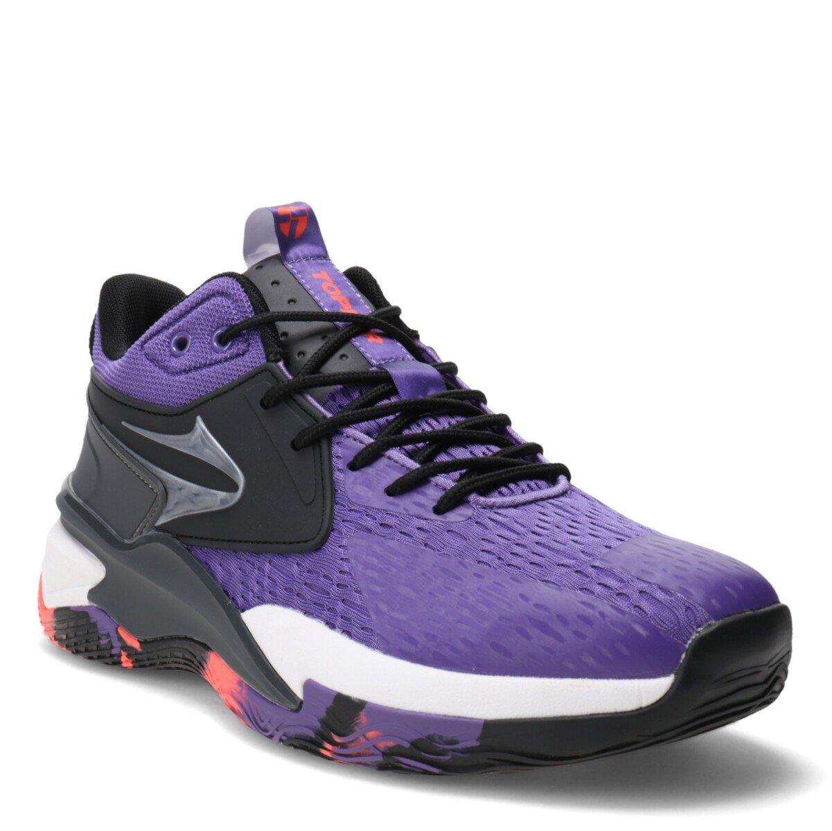 Championes Unisex Topper Basket Flight - Violeta - Negro - Gris 