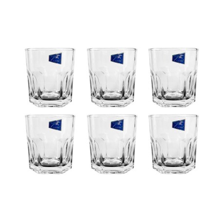 SET DE 6 VASOS DE VIDRIO PARA TRAGO 310ML RJ240028 001