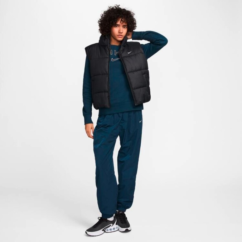 Abrigo Nike Sportswear Classic Puffer de Mujer Negro