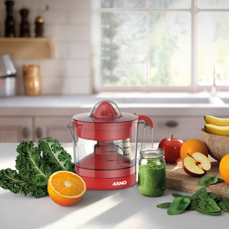 Exprimidor Arno Citrus Press | Capacidad de 0,75Lts. | Funcionamiento Automático | Color rojo. Exprimidor Arno Citrus Press | Capacidad de 0,75Lts. | Funcionamiento Automático | Color rojo.