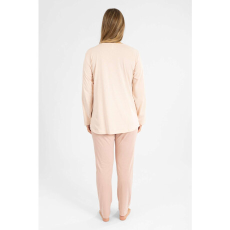 Pijama Simple Basic Pocket Rosado