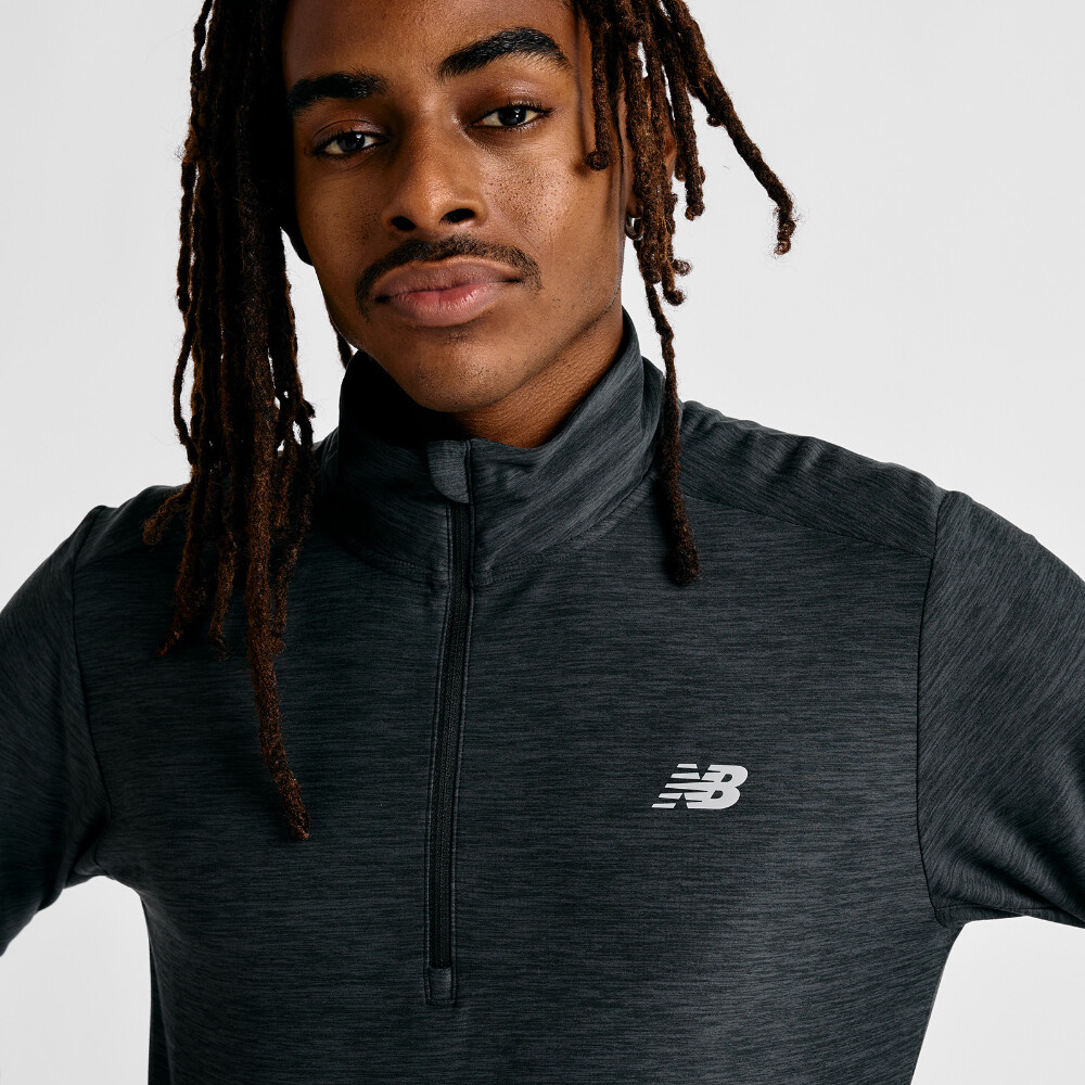 Space Dye 1/4 Zip - Hombre Black
