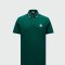 Moncler -Remera polo de algodón manga corta Verde Bosque