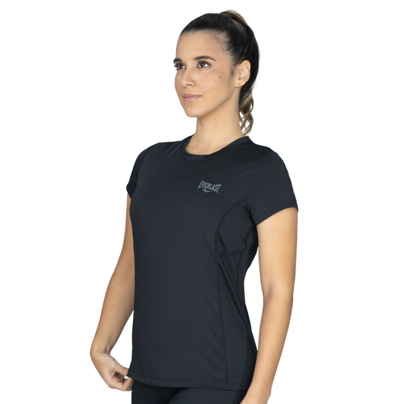 TSHIRT FEM POLY/SPX EVERLAST IMPACT BK W6 S NEGRO