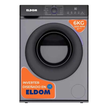 LAVARROPAS ELDOM 6 KG CARGA FRONTAL - INVERTER LAVARROPAS ELDOM 6 KG CARGA FRONTAL - INVERTER