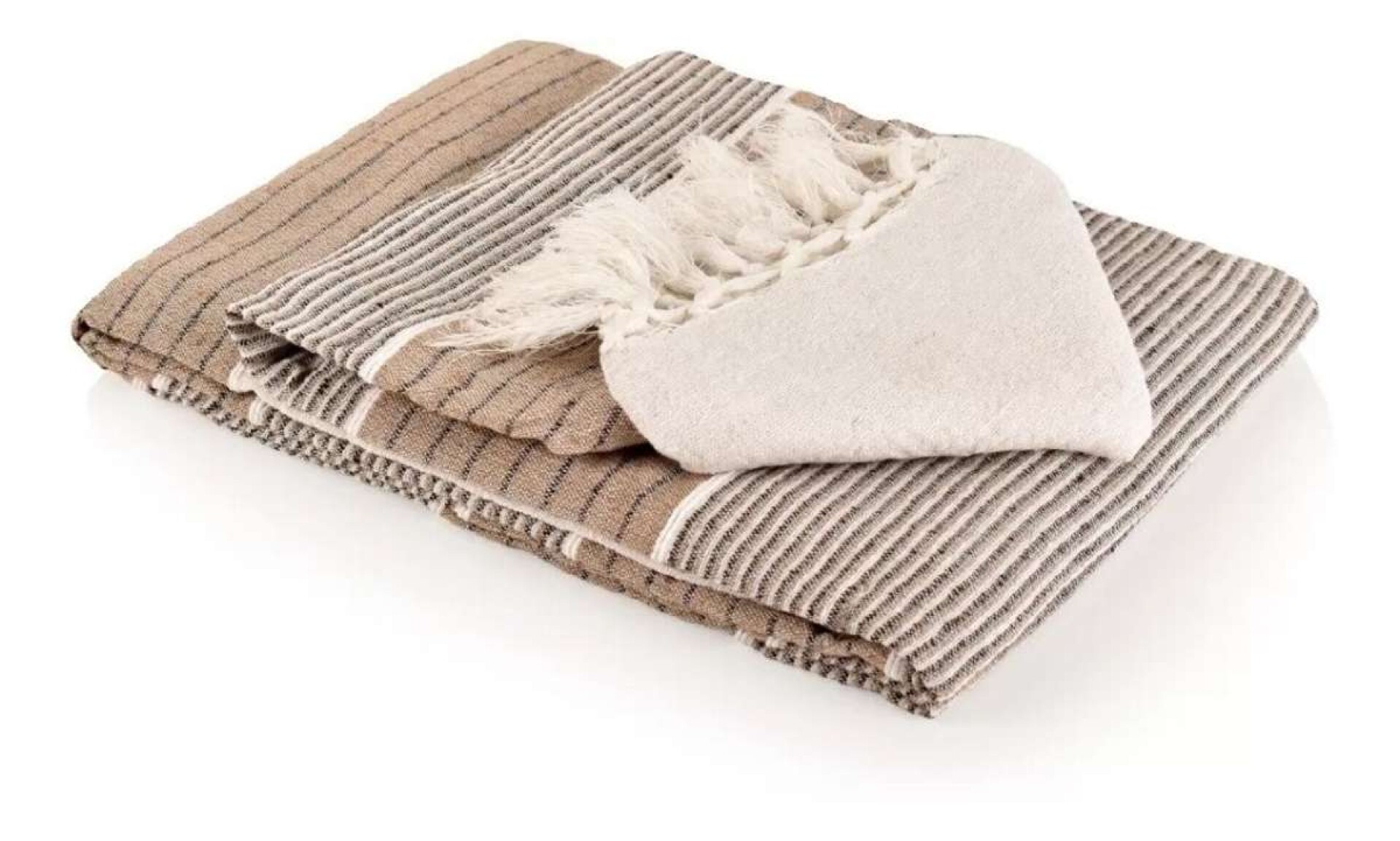 Cortinas 2 Paños 80% Algodón Origen India 140x200cm - Beige 