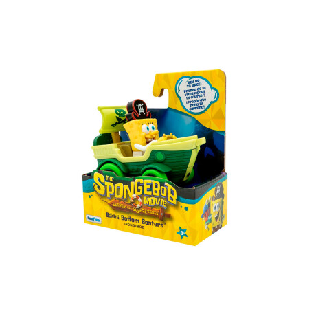 Figuras Bob Esponja en auto Bob Esponja Pirata