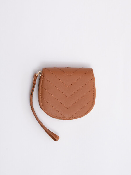 Monedero textura Camel