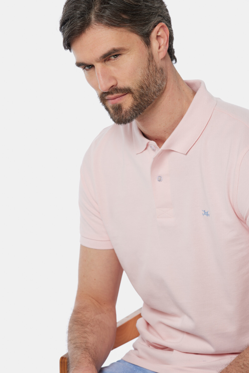 REMERA POLO LISA Rosa