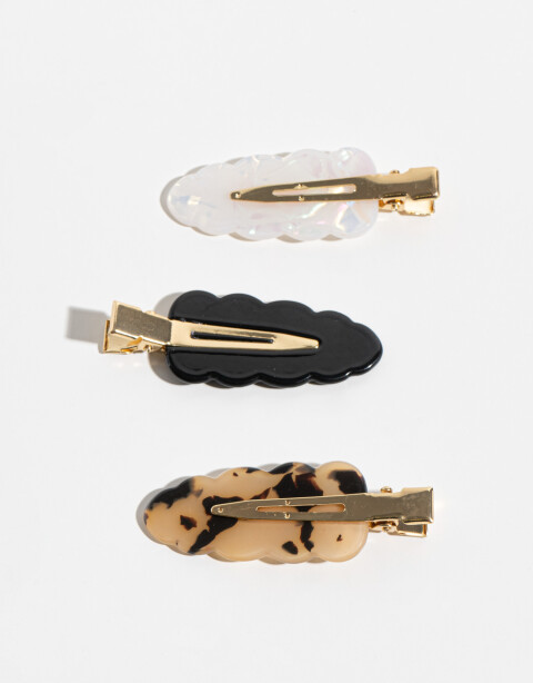 Horquillas Set Carey Set De Hebillas Backstage Formato Wavy - Combinacion Tricolor