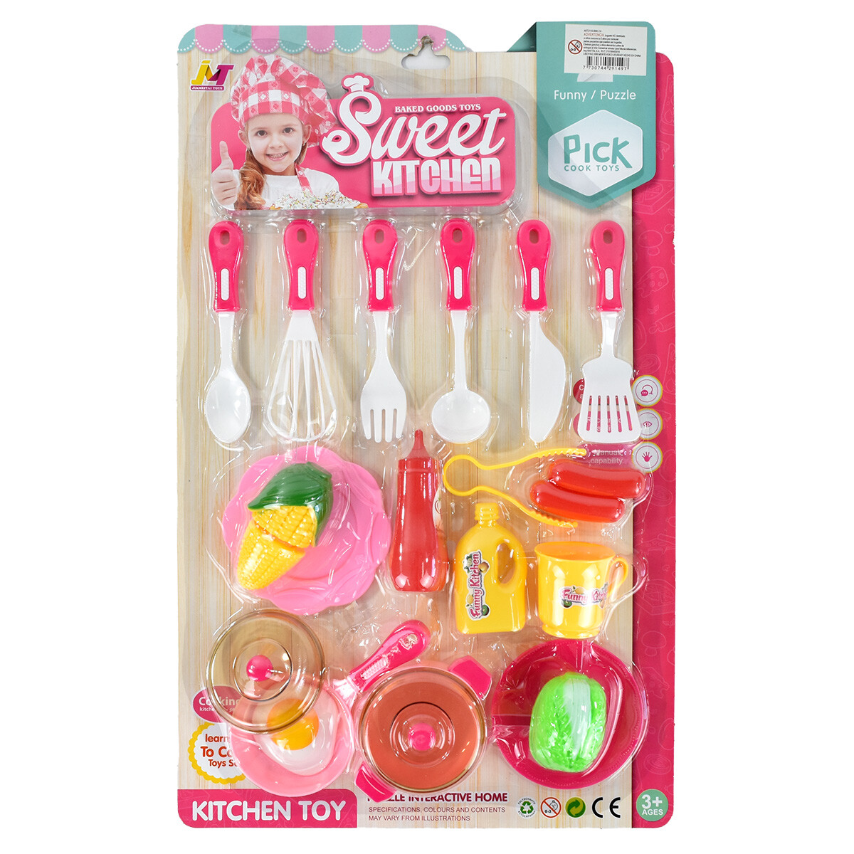 Juego de cocina infantil 20 piezas 