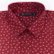 Camisa estampada bordo