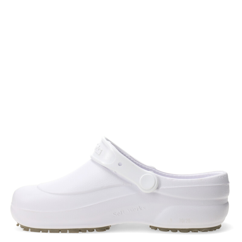 Zuecos Unisex SOFT WORKS Soft antideslizante Blanco