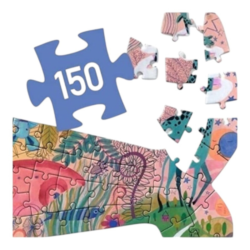 Puzzle Silueta Ballena 150 Pzs Djeco Puzzle Silueta Ballena 150 Pzs Djeco