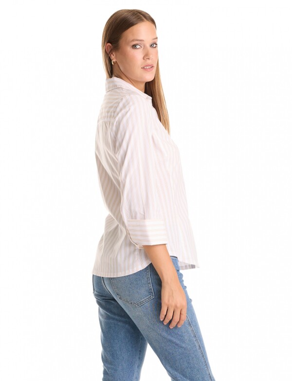 Camisa Lineas MULTI/BEIGE