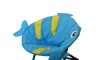 Silla Honguito Infantil Plegable de Metal Pez Azul