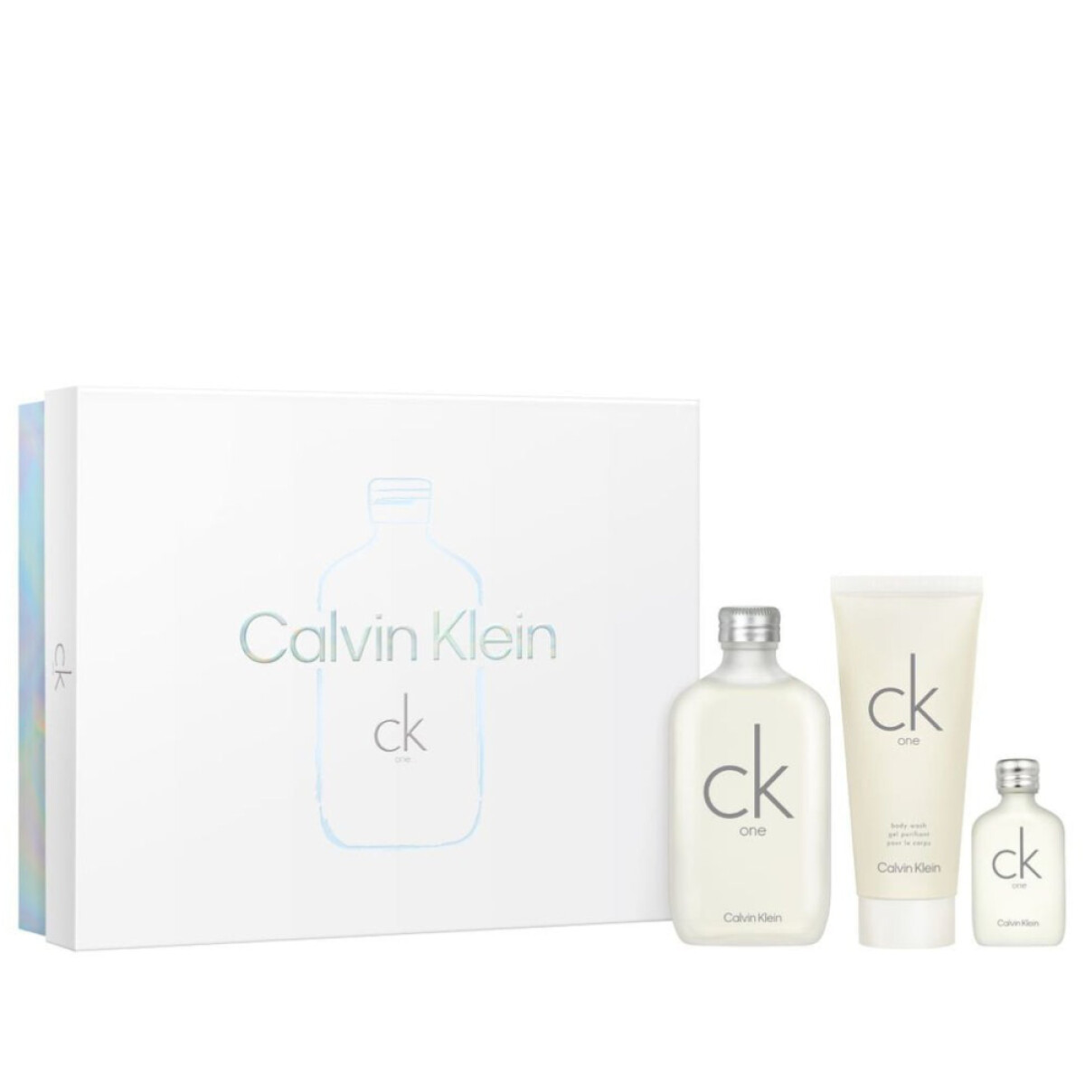 Cofre Calvin Klein Perfume One EDT 100ml + Travel Size 15ml + Body Lotion 100ml 