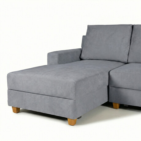 Rinconera Lucci - Tela Microfibra - Chaise izquierdo Berlin 06 (Grafito)