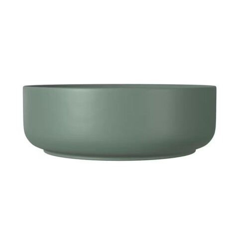 Bacha de apoyo redonda 40 cm c/mesa verde salvia mate Deca Bacha De Apoyo Redonda 40 Cm C/mesa Verde Salvia Mate Deca