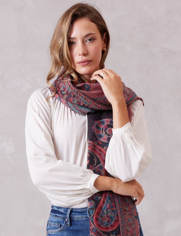 Bufandon Arabescos NEGRO/MULTI