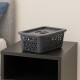 Caja organizadora con tapa M 5L GRIS