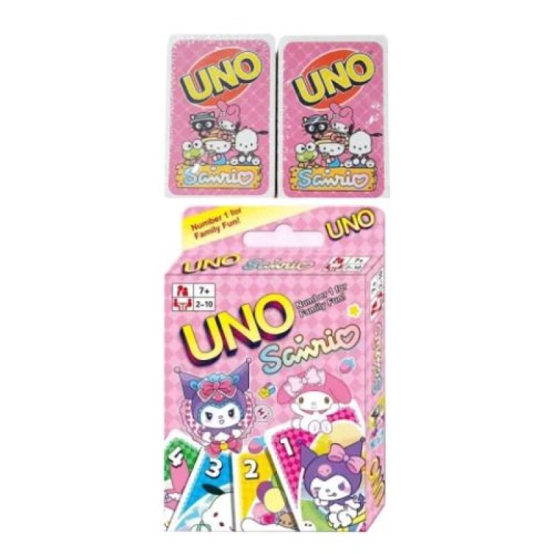 Juego de cartas UNO Kuromi y Melody Juego De Cartas Uno Kuromi Y Melody