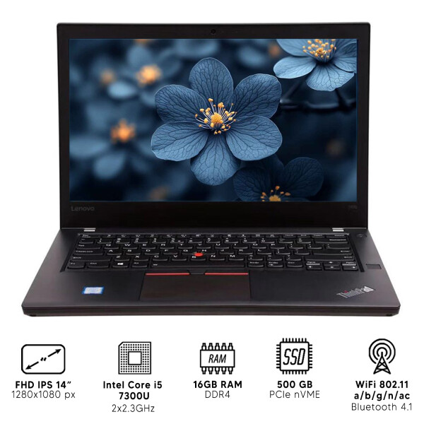 Notebook Dell Thinkpad 7480 I5 16gb Ram 500gb NOTEBOOK RFPL LENOVO T470 I5/16/500/14"