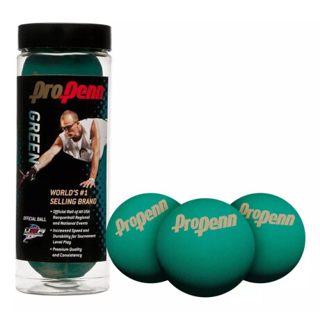 Tubo Pelotas Pro Penn Set X3 Para Frontón Paleta Tubo Pelotas Pro Penn Set X3 Para Frontón Paleta