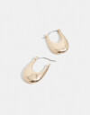 Aros Argollas Metal Argollas Chunky - Dorado