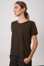 REMERA CROP HABANO Habano