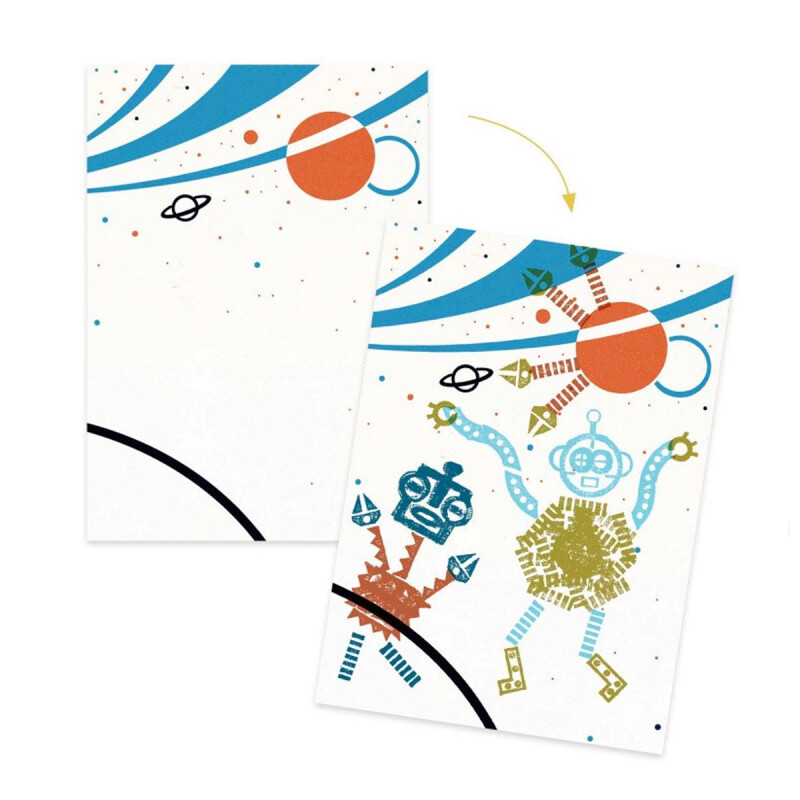Robots extraterrestres Sellos Djeco Robots extraterrestres Sellos Djeco