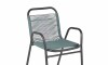 Silla de Jardín Simil Rattan Verde