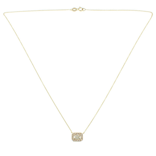 Colgante Fernanda H. en oro amarillo 18k con brillantes, incluye cadena. Colgante Fernanda H. en oro amarillo 18k con brillantes, incluye cadena.