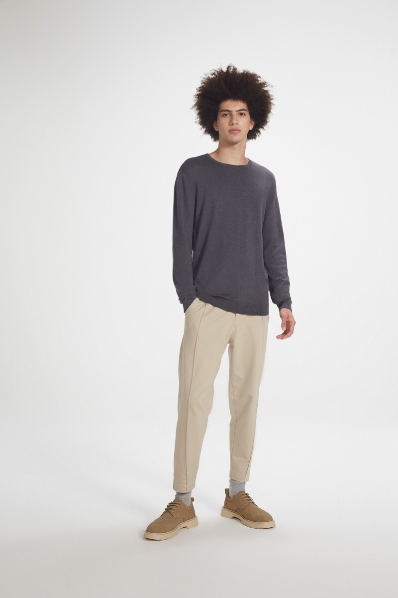 BLUSAO MASCULINO ADULTO (SWEATER) - PRETO ESCURO 