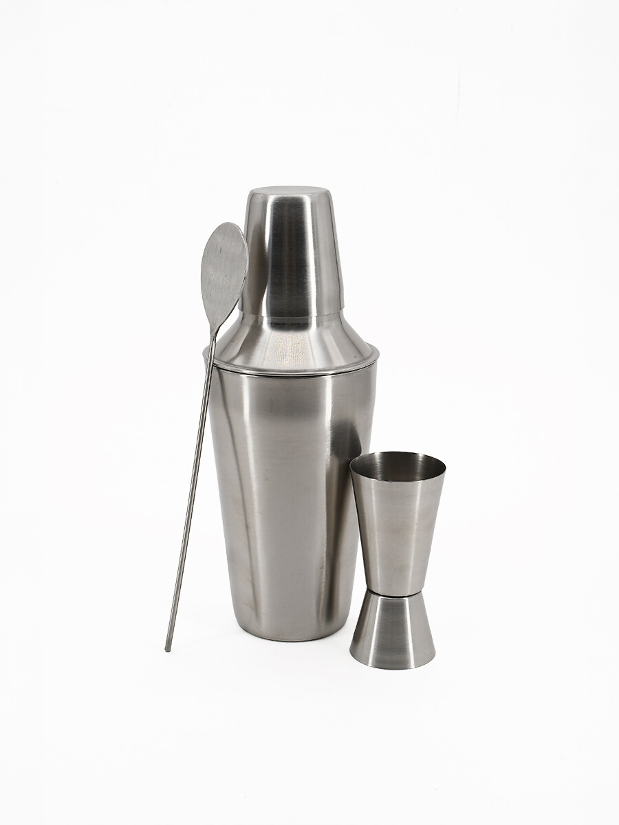 UTENSILIOS PARA TRAGOS SET X 3 - PLATEADO 