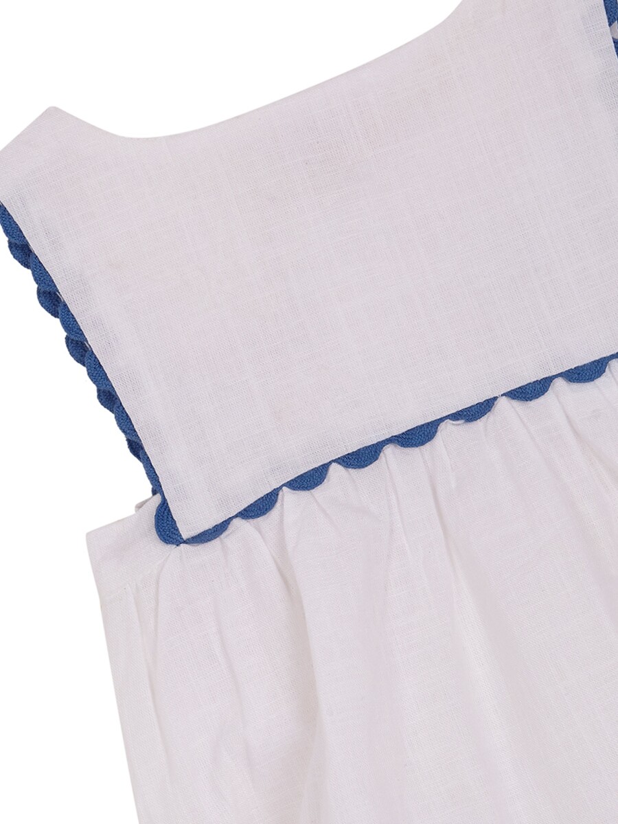 Ranita Con Bordados Blanco