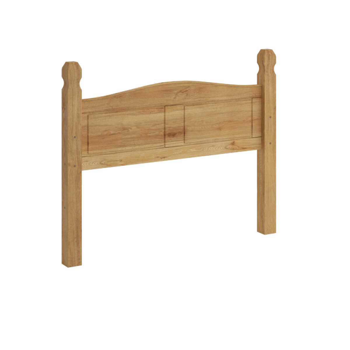 Respaldo Queen Madera Maciza 160cm - Linea Mexicana - Natural 