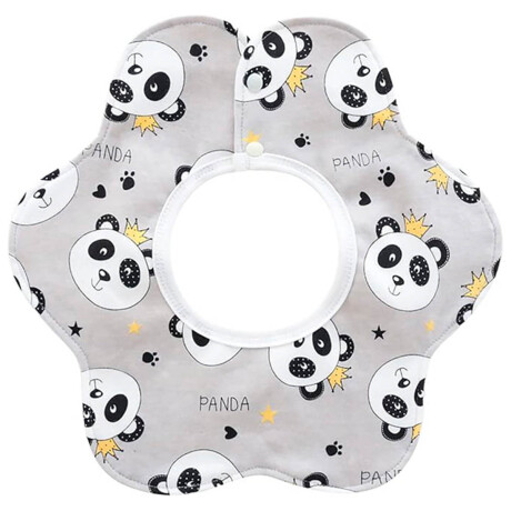 Set De Baberos Bebé Algodón X5pcs Diseños Surtidos Blanco/Negro