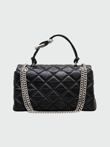 MARC JACOBS - The Quilted Leather Medium Dual Bag Negro