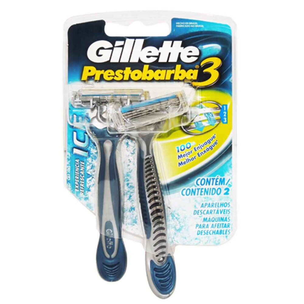 GILLETTE PRESTOBARBA 3 ICE MAQUINA X 2 U única