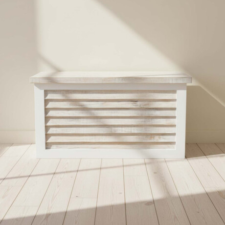 PIE DE CAMA BAÚL MADERA BLANCO EZIO