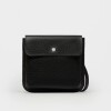Morral Liana En Cuero Graneado Negro
