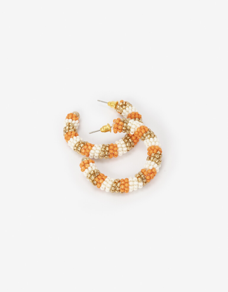 Aros Argollas Canutillos Argollas Beads Beach - Combinacion Multicolor