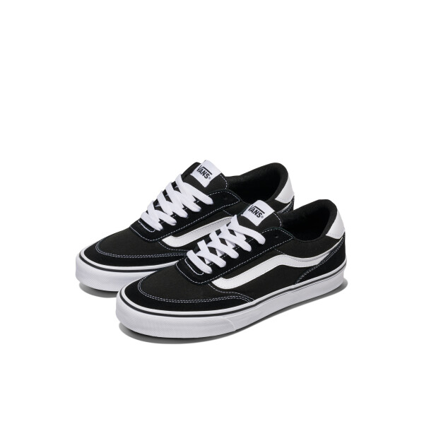 Championes Vans Brooklyn LS de Hombre - VN000D7QBA21 Negro-blanco