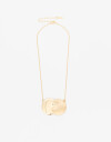 Collares Cortos Metal Collar Corto Chapón Metal - Dorado