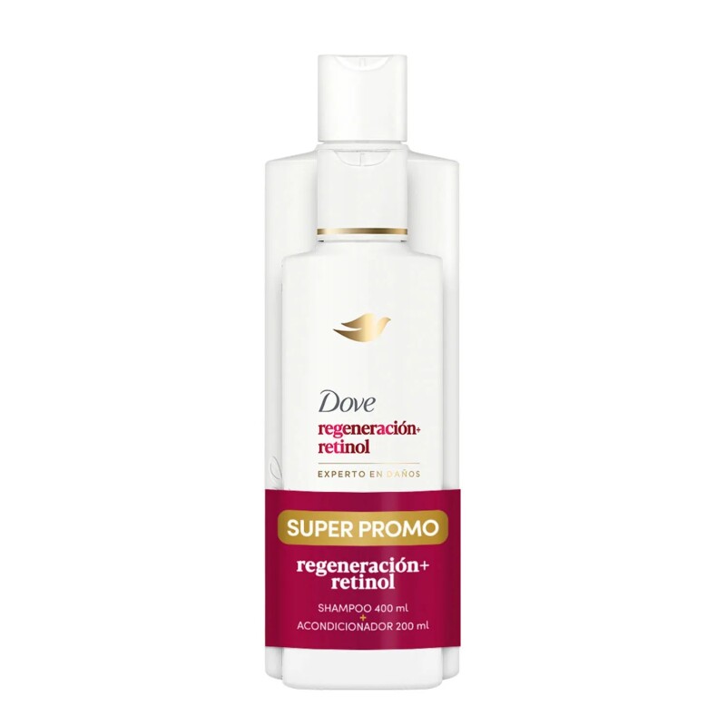 Shampoo Dove Regeneración Retinol 400 Ml + Acond. 200 Ml. Shampoo Dove Regeneración Retinol 400 Ml + Acond. 200 Ml.
