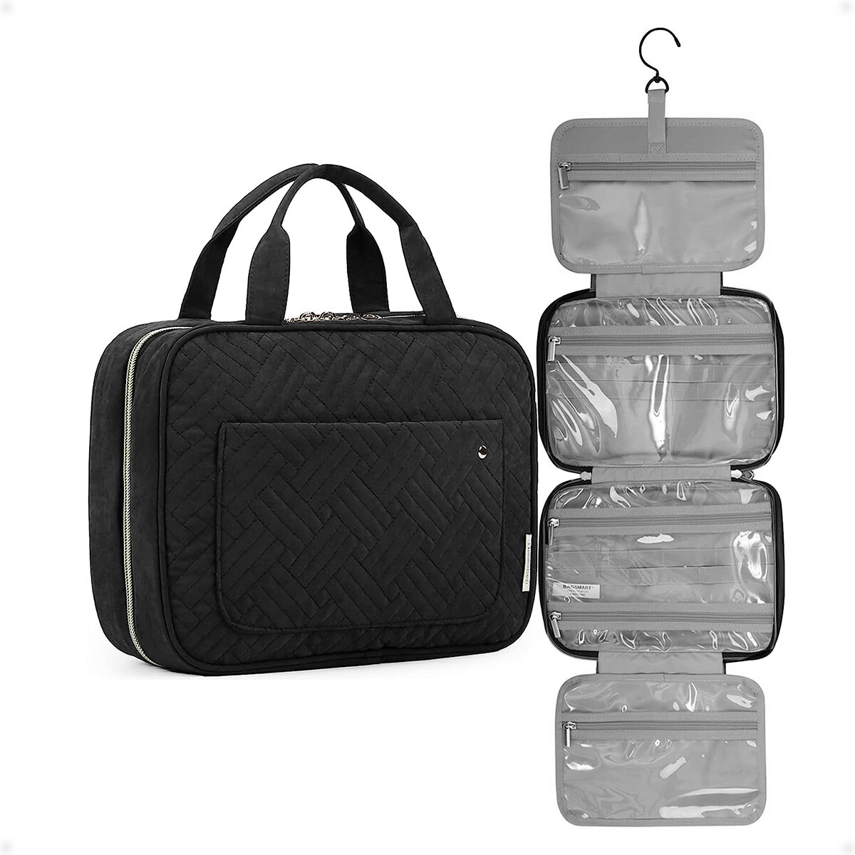 Bolso Organizador de Mano para Cosméticos - Negro 