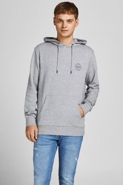 Sudadera Shark Con Capucha Light Grey Melange