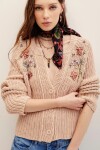 CARDIGAN AGNES EMBRO Crudo